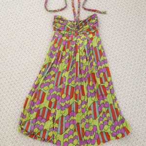 NWOT T- Bags braided halter dress with bubble hem